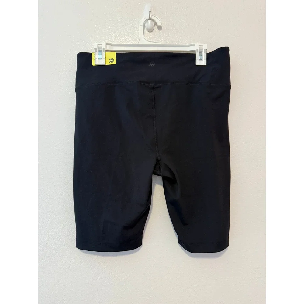 All in Motion XXL Black Dynamic Flex High Rise Bike Shorts 10in Inseam NWT
